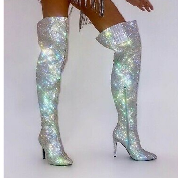 NEW Poster Grl Publicity Stunt Thigh High Boots 8 - Picture 4 of 4